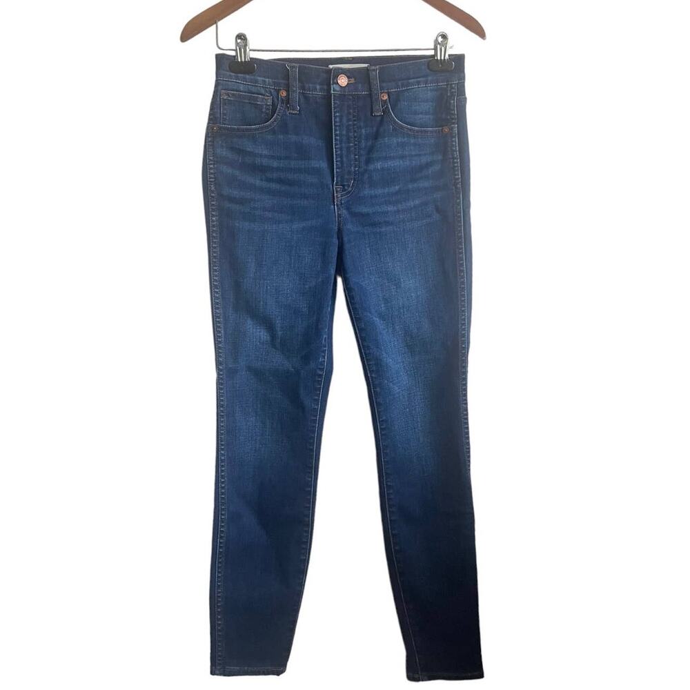 Madwell Jeans Women Blue Skinny Leg Zipper/Button Closure 5 Pocket Denim